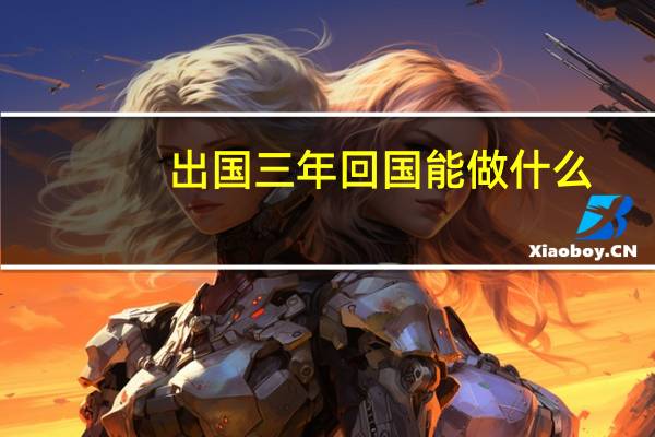 出国三年回国能做什么