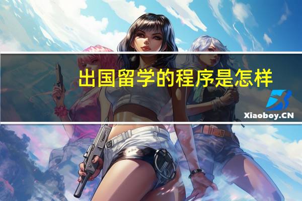出国留学的程序是怎样