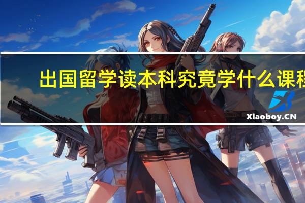 出国留学读本科究竟学什么课程?