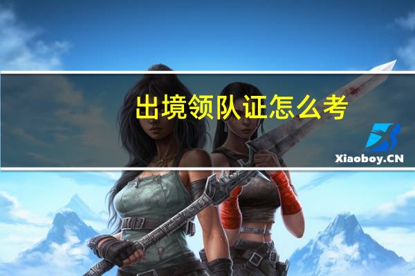 出境领队证怎么考