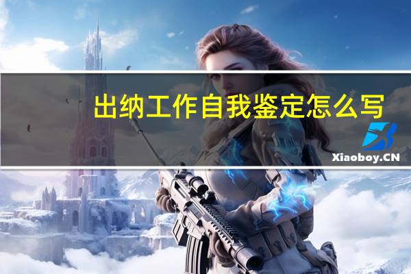 出纳工作自我鉴定怎么写