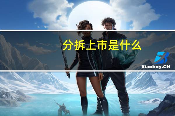 分拆上市是什么
