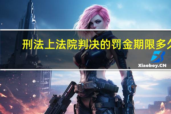 刑法上法院判决的罚金期限多久