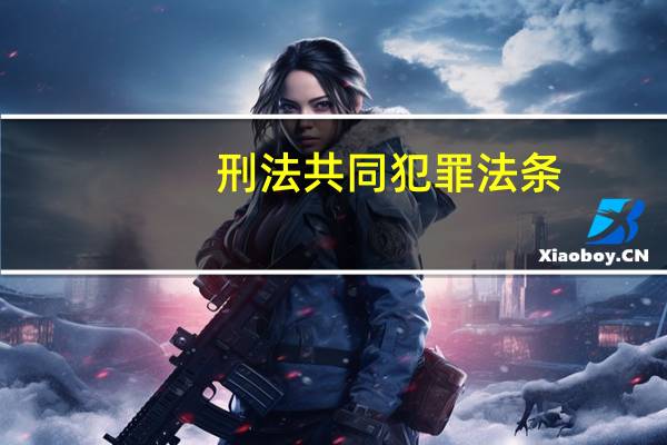 刑法共同犯罪法条