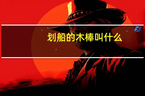 划船的木棒叫什么