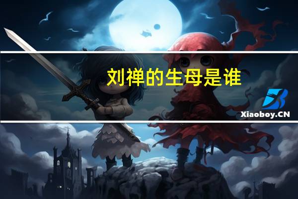 刘禅的生母是谁