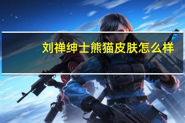 刘禅绅士熊猫皮肤怎么样