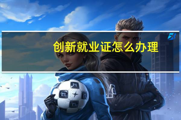 创新就业证怎么办理