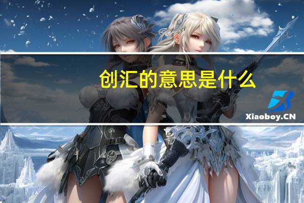 创汇的意思是什么