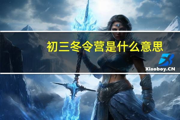 初三冬令营是什么意思
