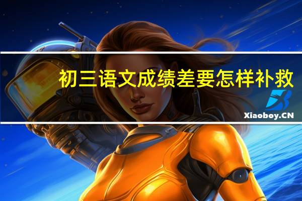 初三语文成绩差要怎样补救