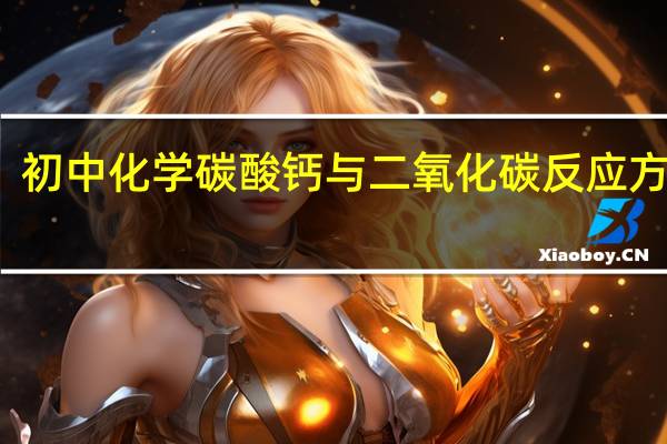 初中化学碳酸钙与二氧化碳反应方程式