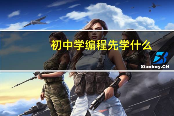 初中学编程先学什么