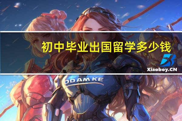 初中毕业出国留学多少钱