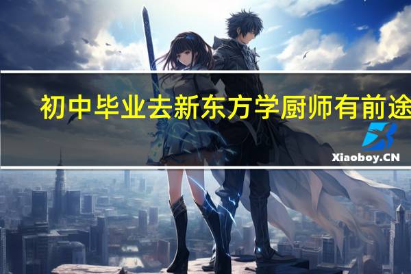 初中毕业去新东方学厨师有前途吗
