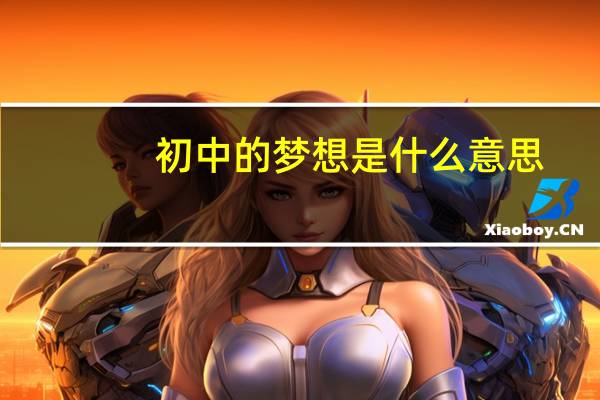 初中的梦想是什么意思