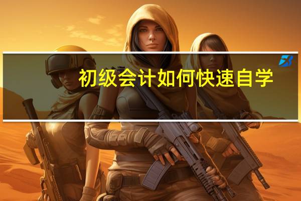 初级会计如何快速自学