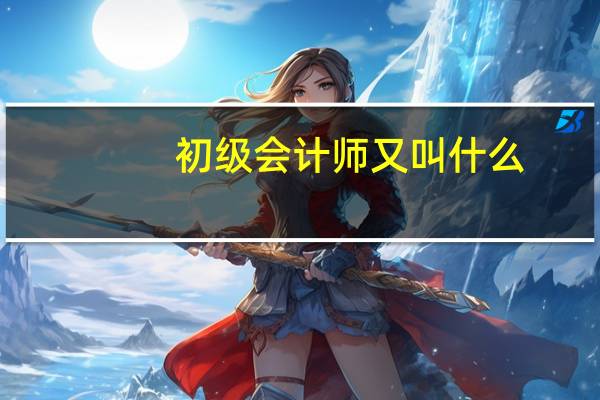 初级会计师又叫什么