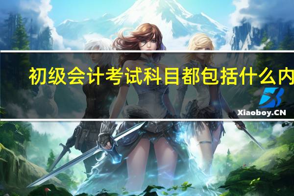 初级会计考试科目都包括什么内容
