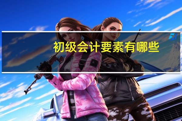 初级会计要素有哪些