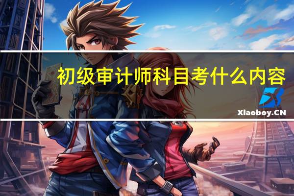 初级审计师科目考什么内容