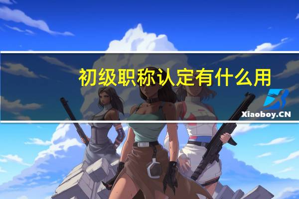 初级职称认定有什么用