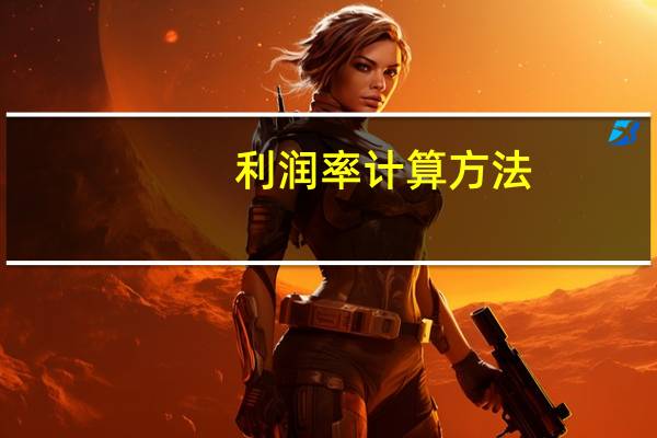利润率计算方法
