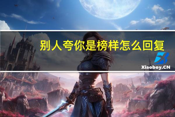 别人夸你是榜样怎么回复