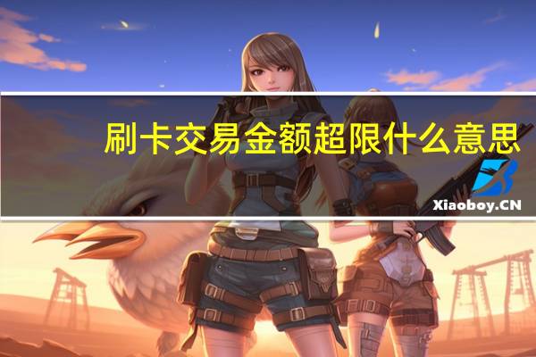 刷卡交易金额超限什么意思