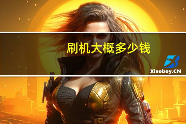 刷机大概多少钱