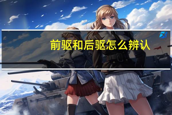 前驱和后驱怎么辨认