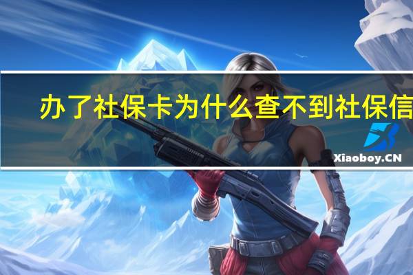 办了社保卡为什么查不到社保信息
