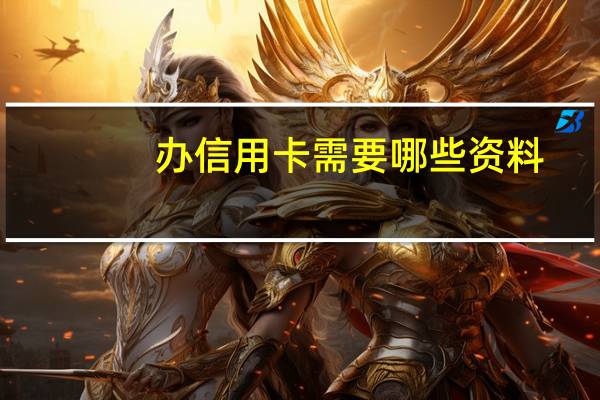 办信用卡需要哪些资料