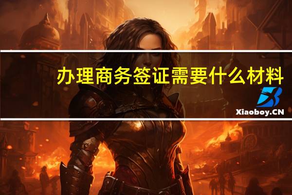 办理商务签证需要什么材料