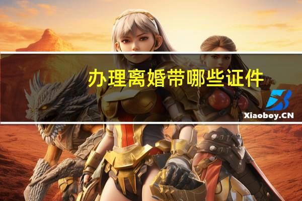 办理离婚带哪些证件