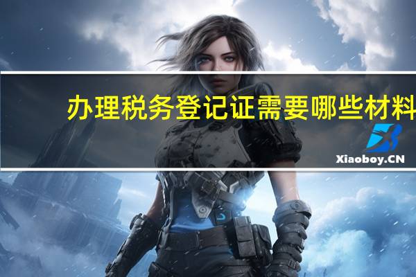 办理税务登记证需要哪些材料