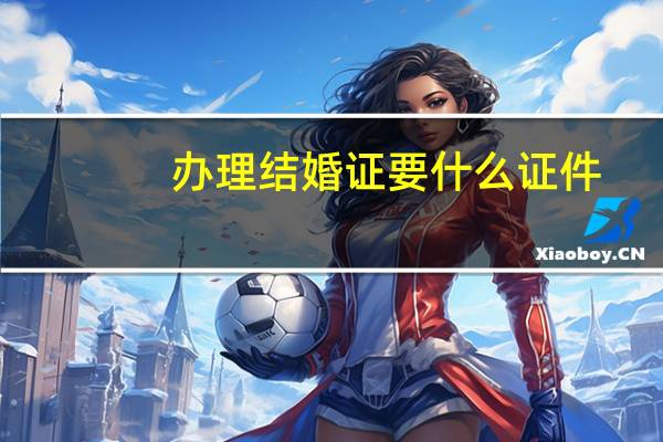 办理结婚证要什么证件