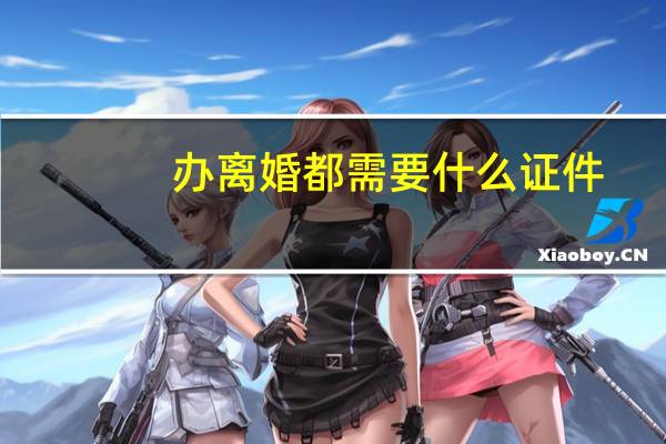 办离婚都需要什么证件