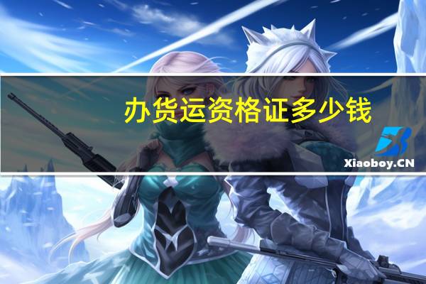 办货运资格证多少钱