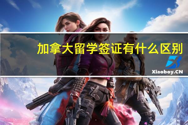 加拿大留学签证有什么区别