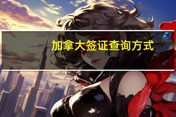 加拿大签证查询方式