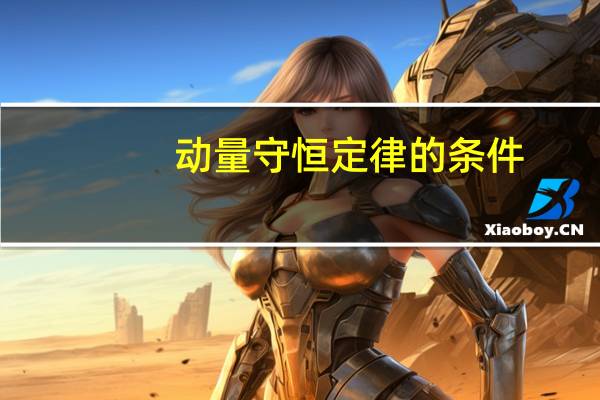 动量守恒定律的条件