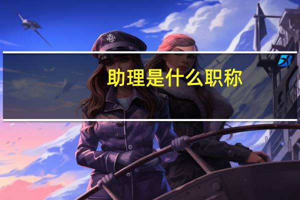 助理是什么职称