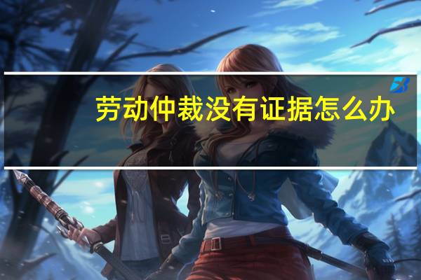 劳动仲裁没有证据怎么办