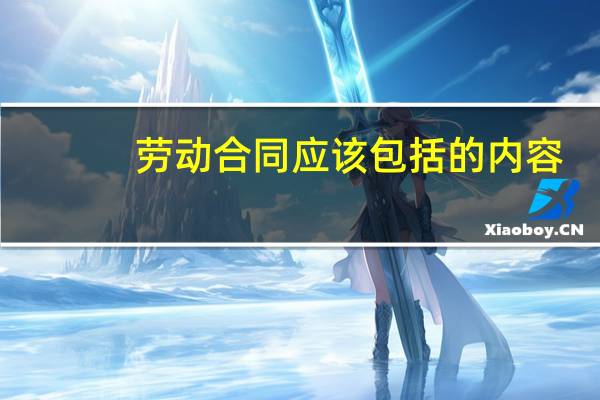 劳动合同应该包括的内容