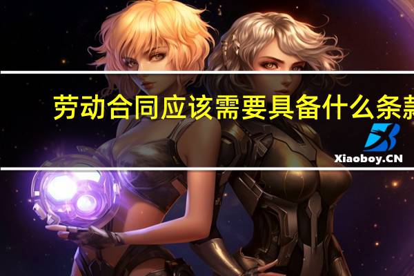 劳动合同应该需要具备什么条款