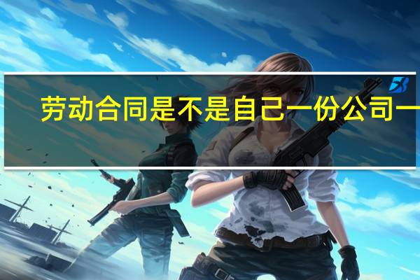 劳动合同是不是自己一份公司一份