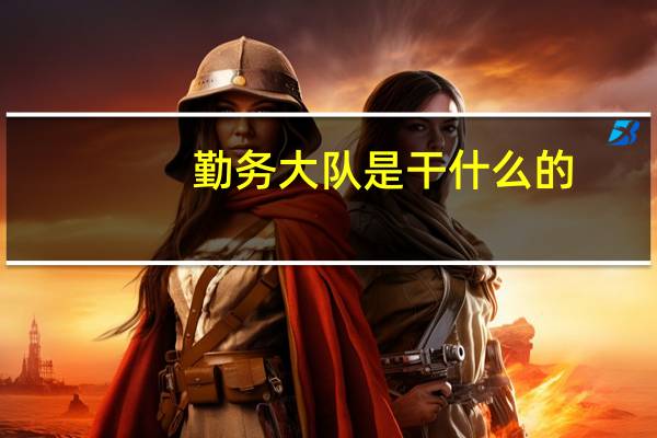 勤务大队是干什么的