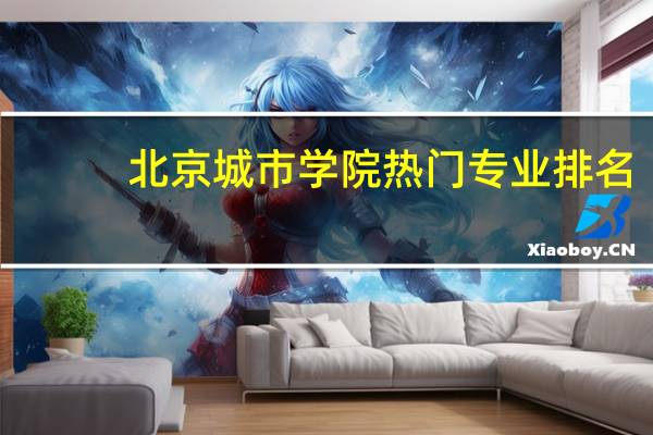 北京城市学院热门专业排名