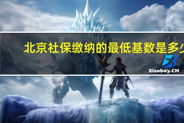 北京社保缴纳的最低基数是多少